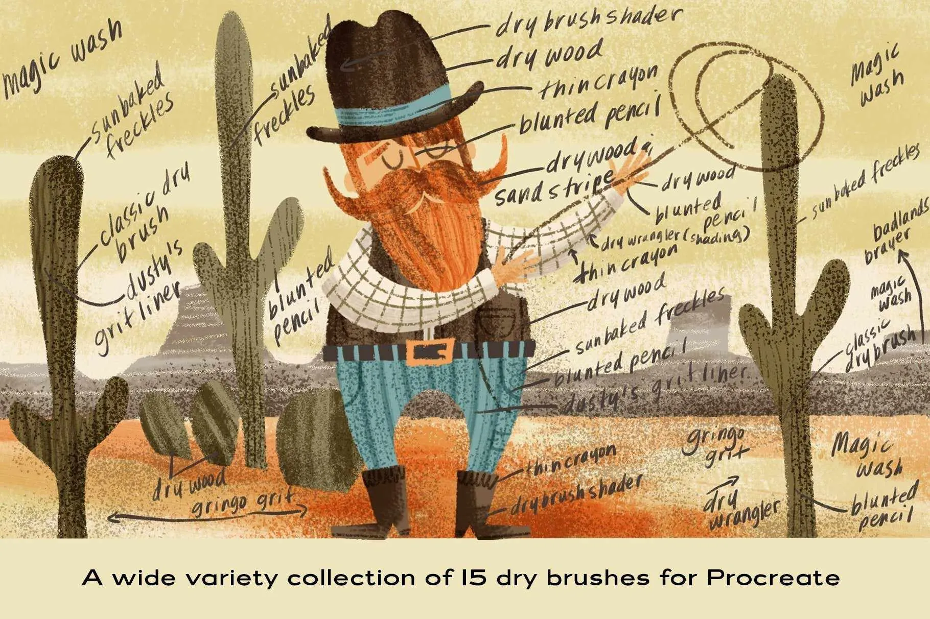 The Complete Mid-Century Brush Collection for Clip Studio Paint