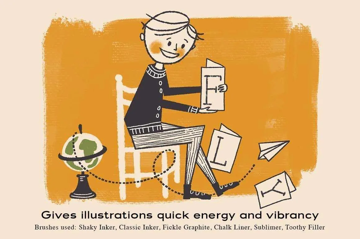 The Complete Mid-Century Brush Collection for Clip Studio Paint