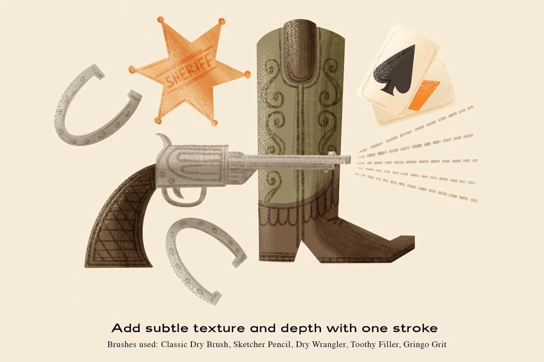 The Complete Mid-Century Brush Collection for Clip Studio Paint