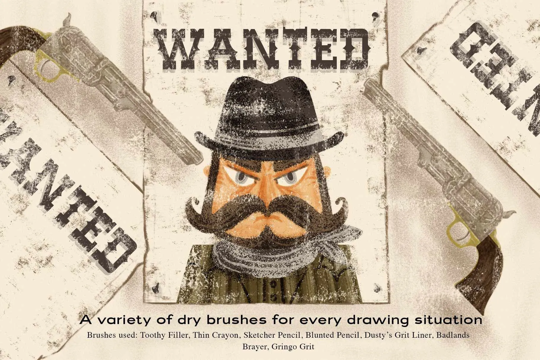 The Complete Mid-Century Brush Collection for Photoshop
