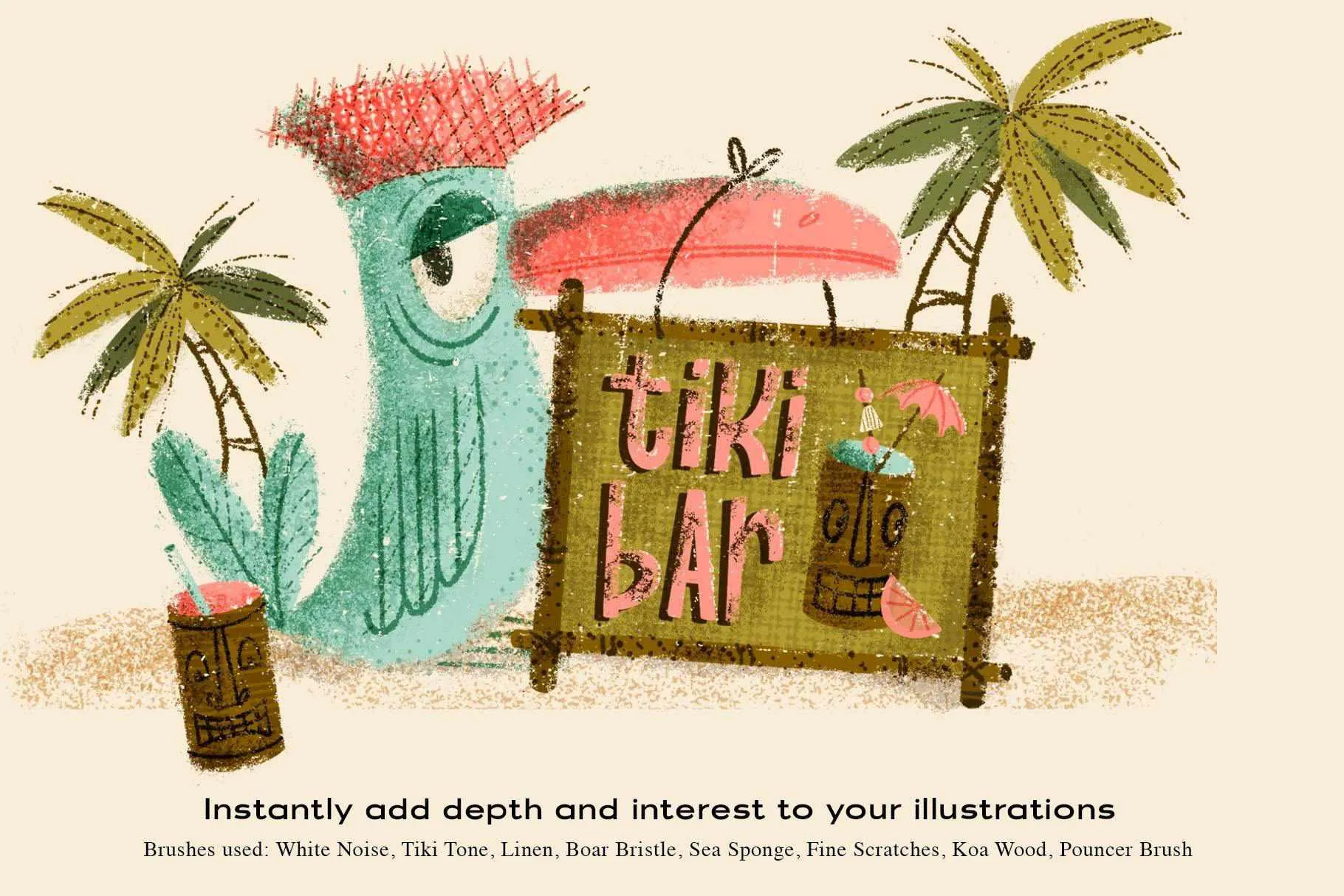 The Complete Mid-Century Brush Collection for Photoshop