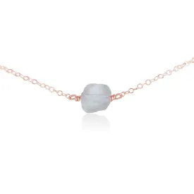 Tiny Raw Quartz Crystal Nugget Choker