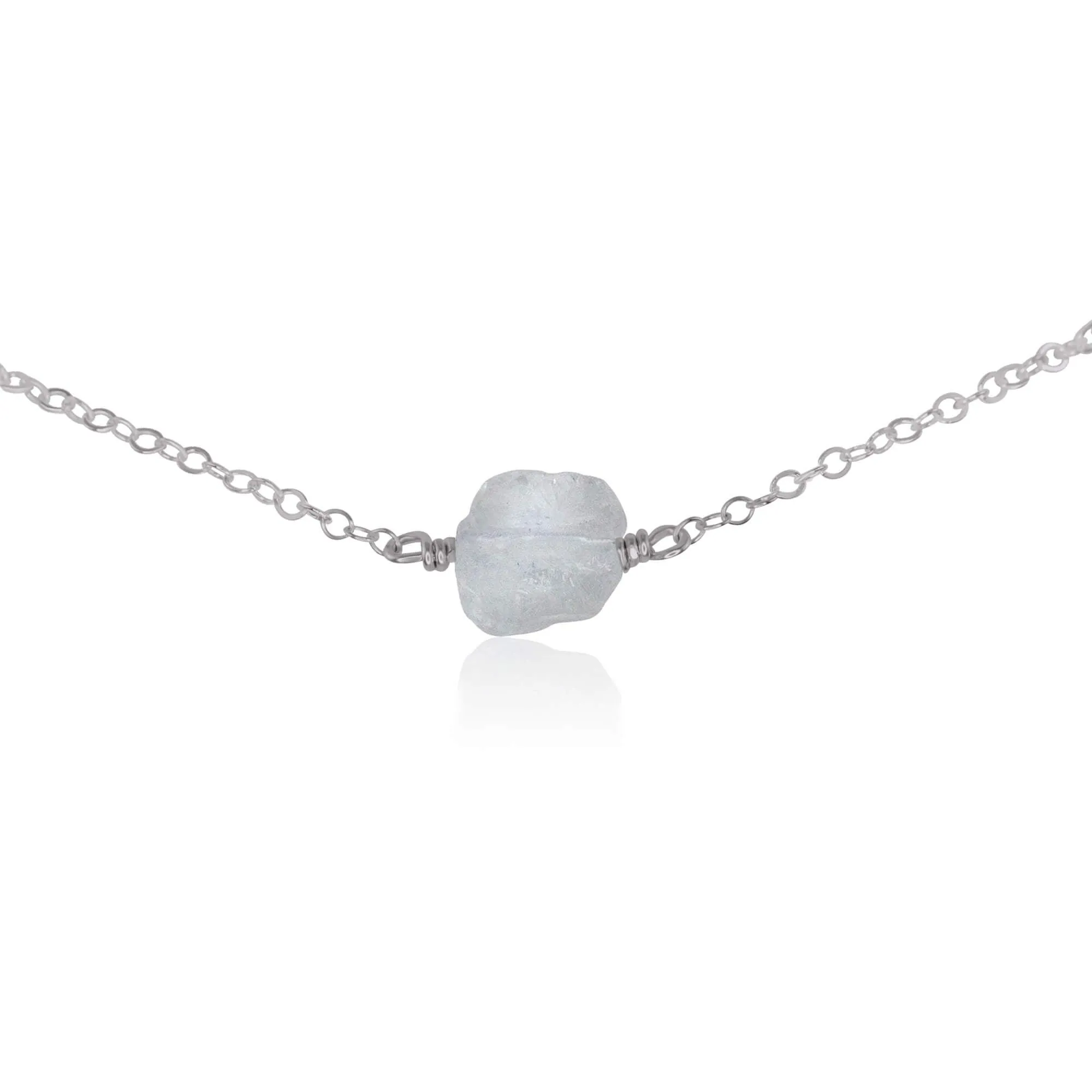 Tiny Raw Quartz Crystal Nugget Choker