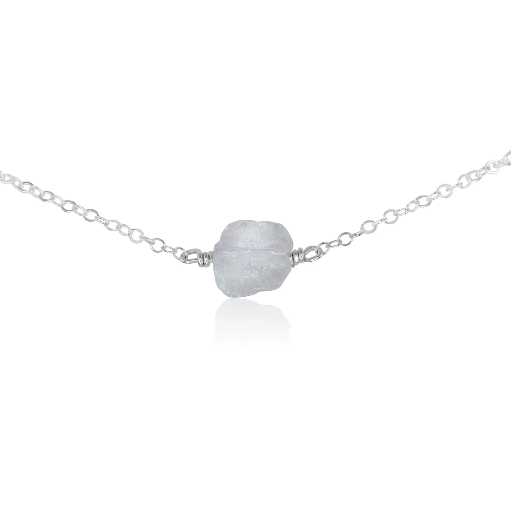 Tiny Raw Quartz Crystal Nugget Choker
