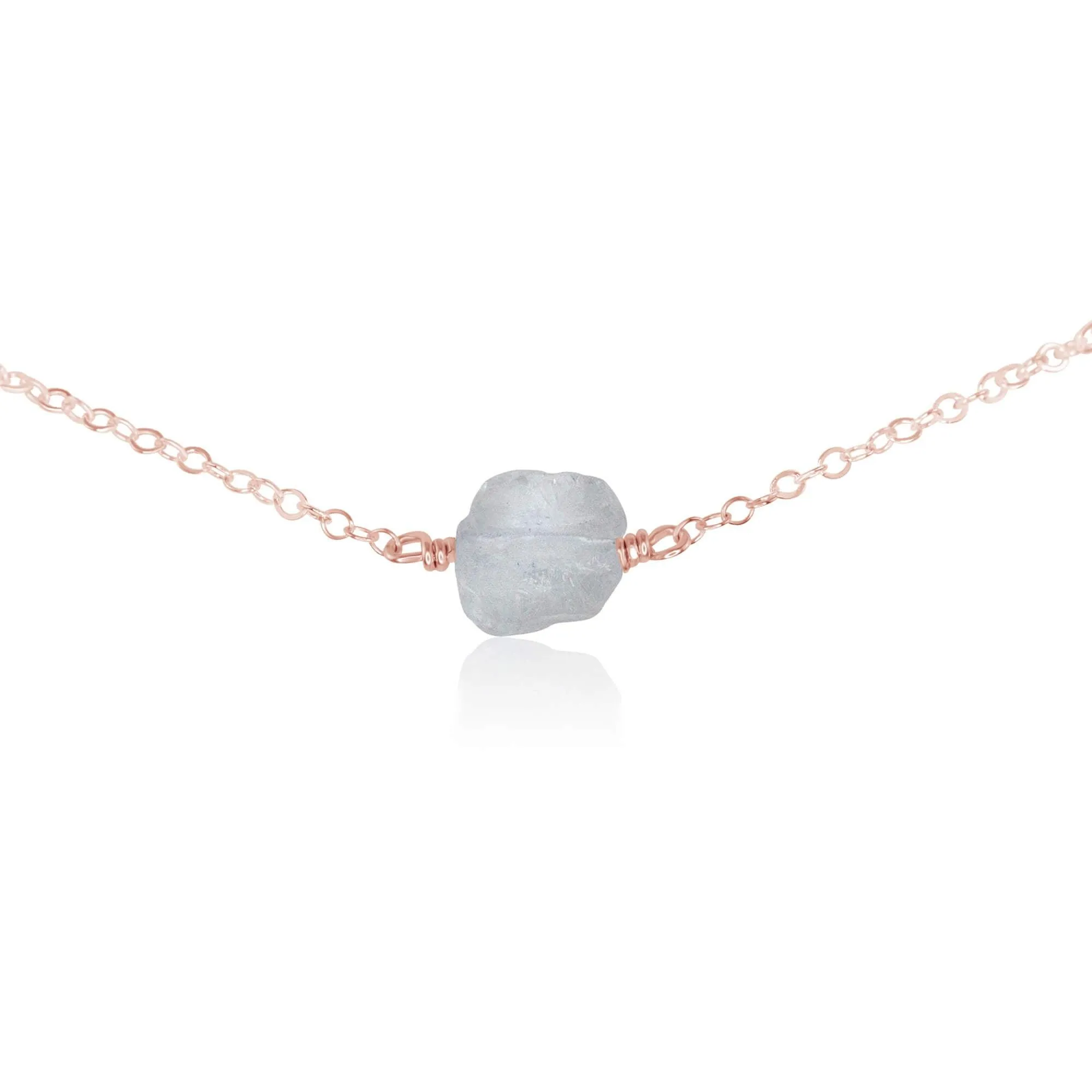 Tiny Raw Quartz Crystal Nugget Choker