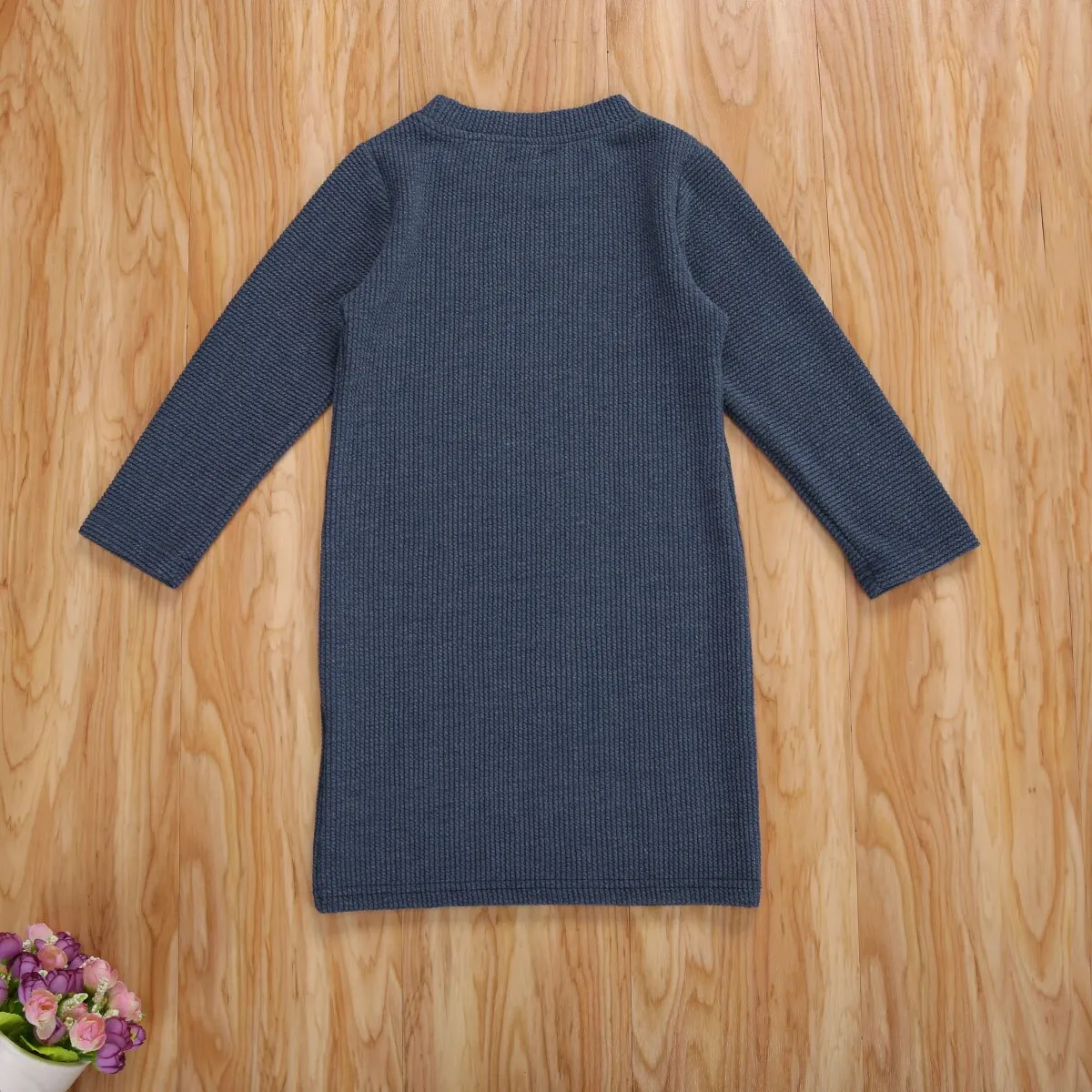 Toddler Long Sleeve Warm Girls Jumper Dress