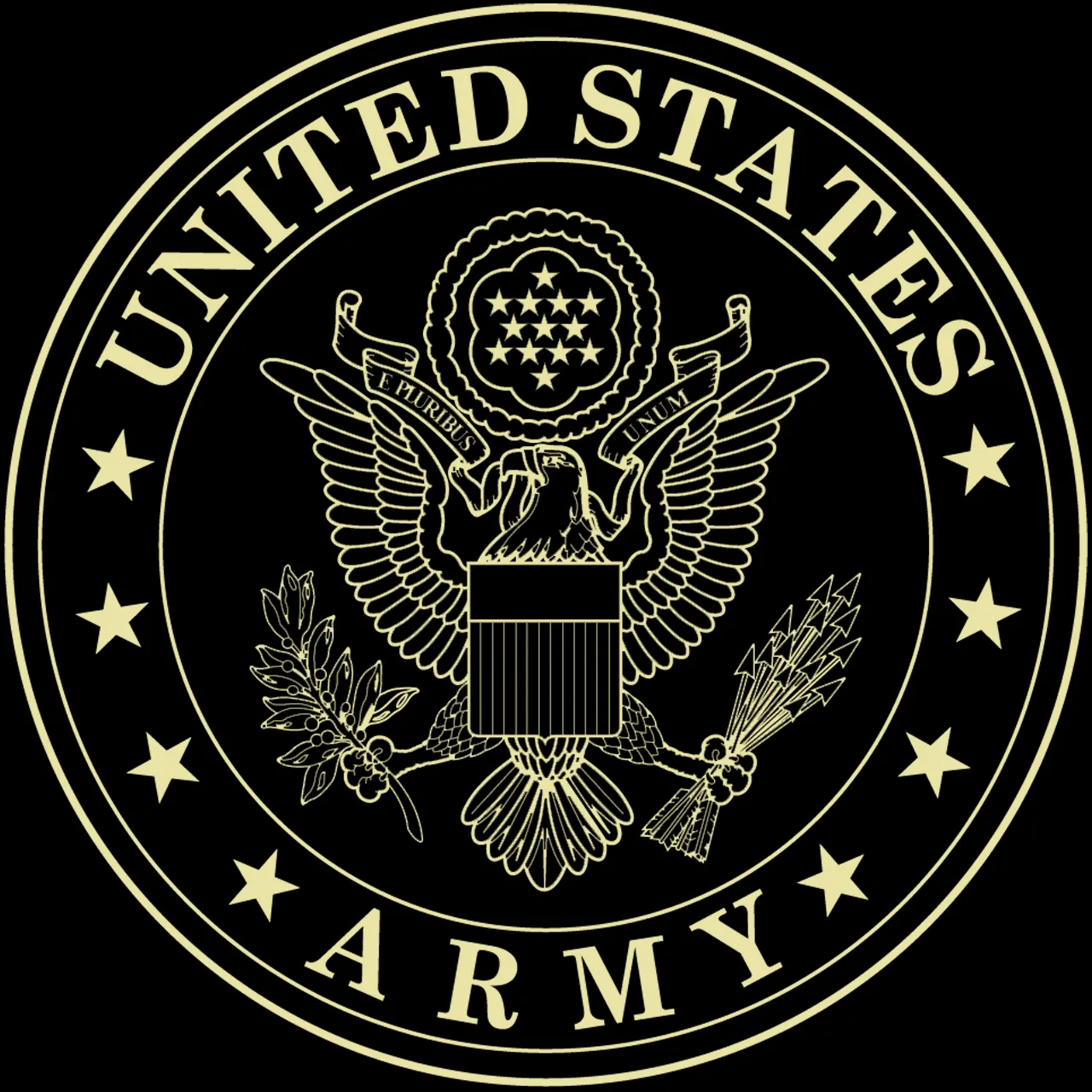 United State Army Photo and Honorable Discharge Certificate Frame (Horizontal)*