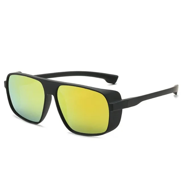 Vintage Square Men Steampunk Sunglasses Retro Classic Punk Ladies Oversiezed Sunglasses for Women Men Luxury Sun Glasses UV400