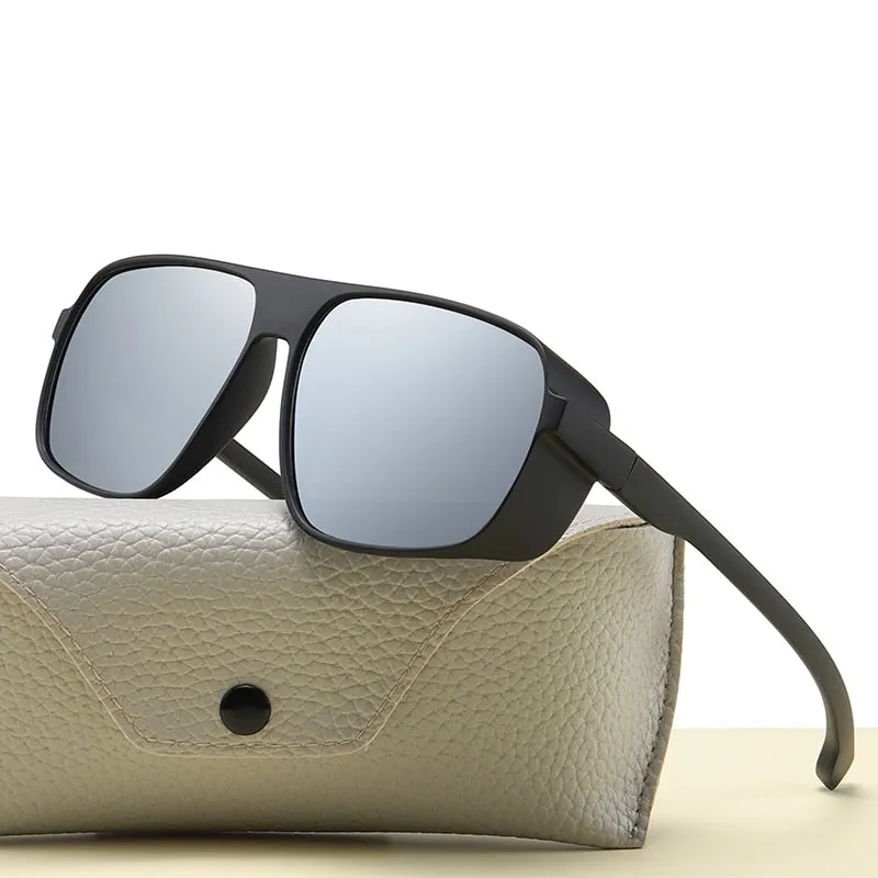 Vintage Square Men Steampunk Sunglasses Retro Classic Punk Ladies Oversiezed Sunglasses for Women Men Luxury Sun Glasses UV400