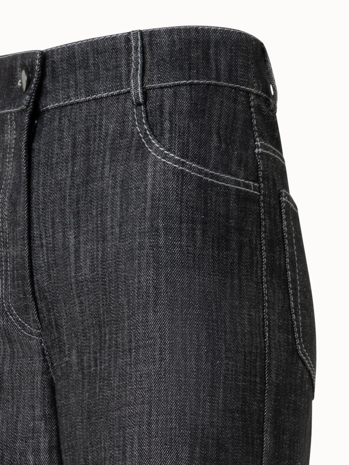 Wide Leg Pants in Winter Denim