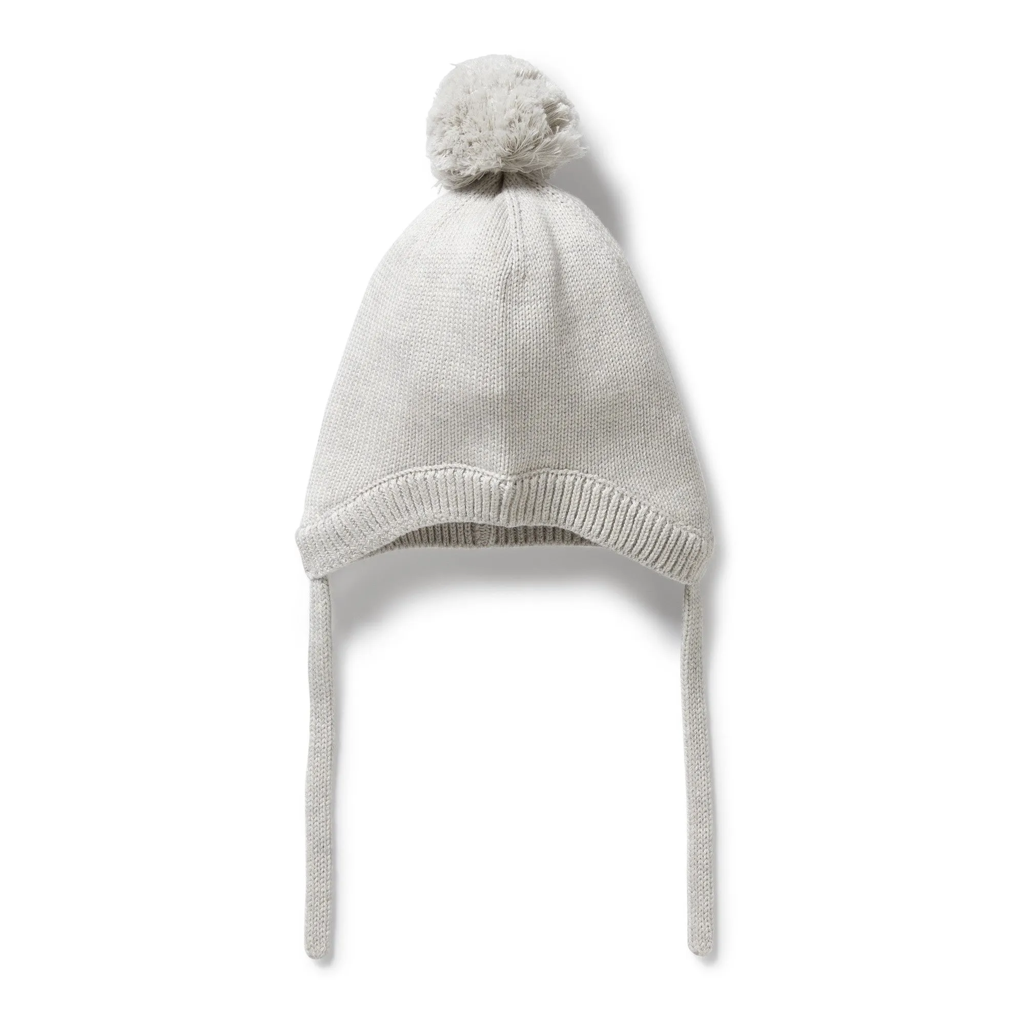 Wilson & Frenchy - Grey Melange Organic Knitted Bonnet