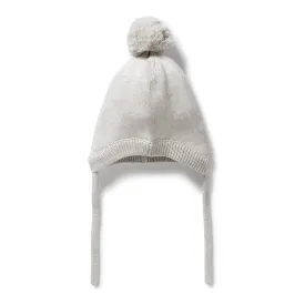 Wilson & Frenchy - Grey Melange Organic Knitted Bonnet