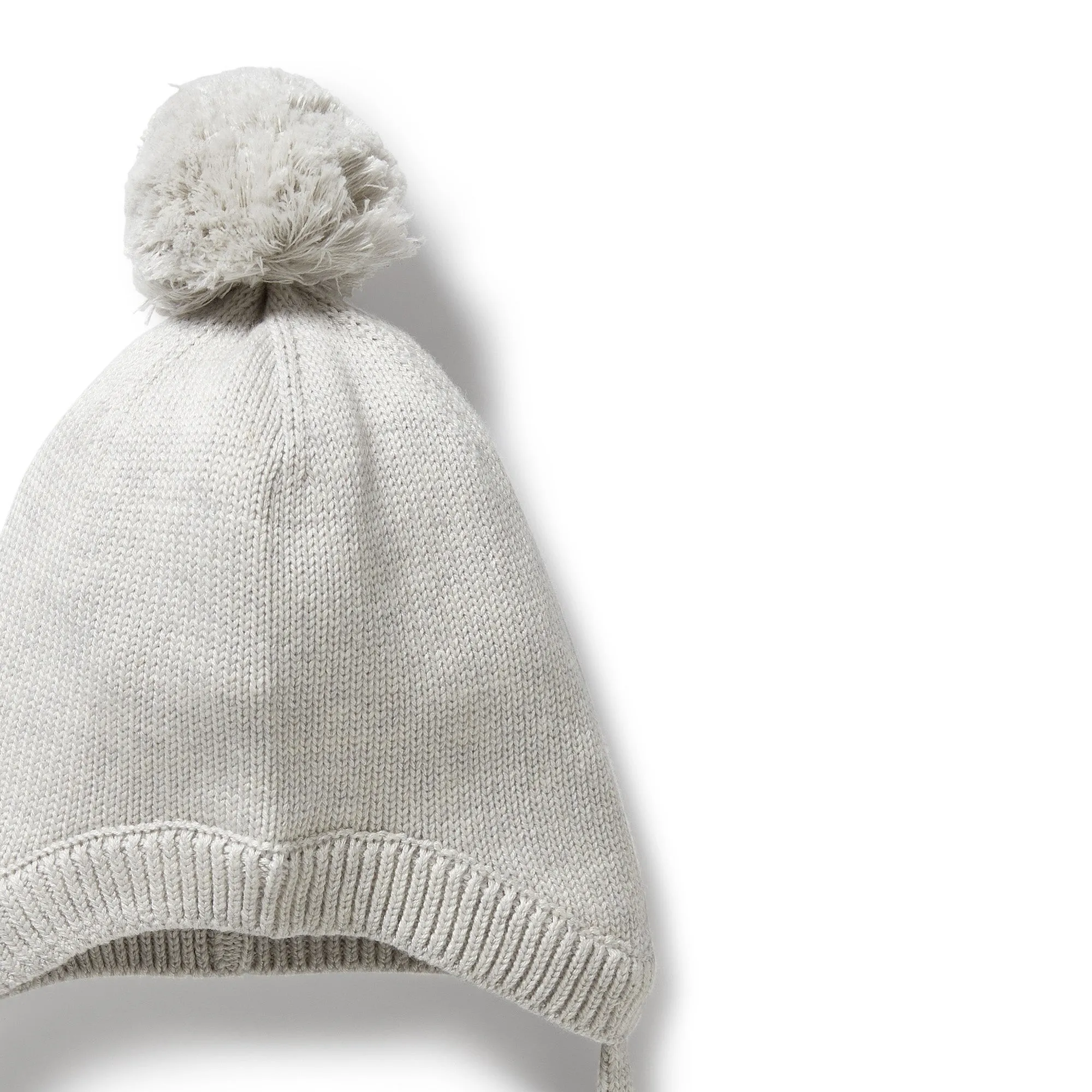 Wilson & Frenchy - Grey Melange Organic Knitted Bonnet